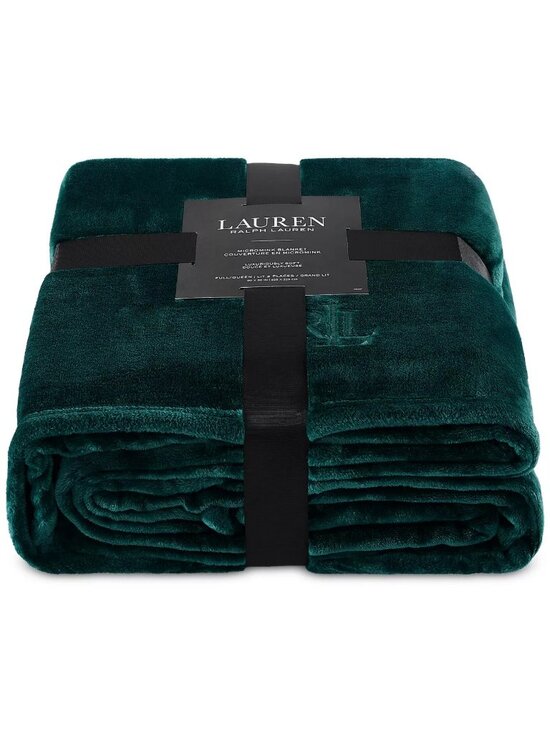 Lauren Ralph Lauren Other - Ralph Lauren Classic Micromink Blanket King GREEN 108"x90" Luxuriously Soft